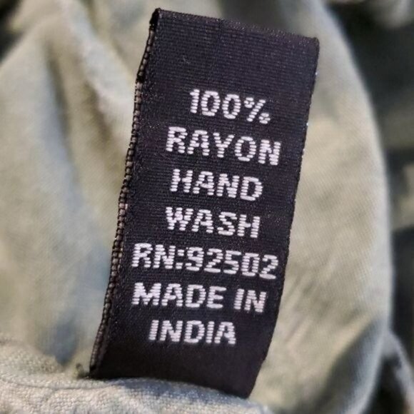 TUNIC Sacred Threads Shirt Top Blouse Boho Green Women's Size S / M WOMAN'S - Picture 9 of 10